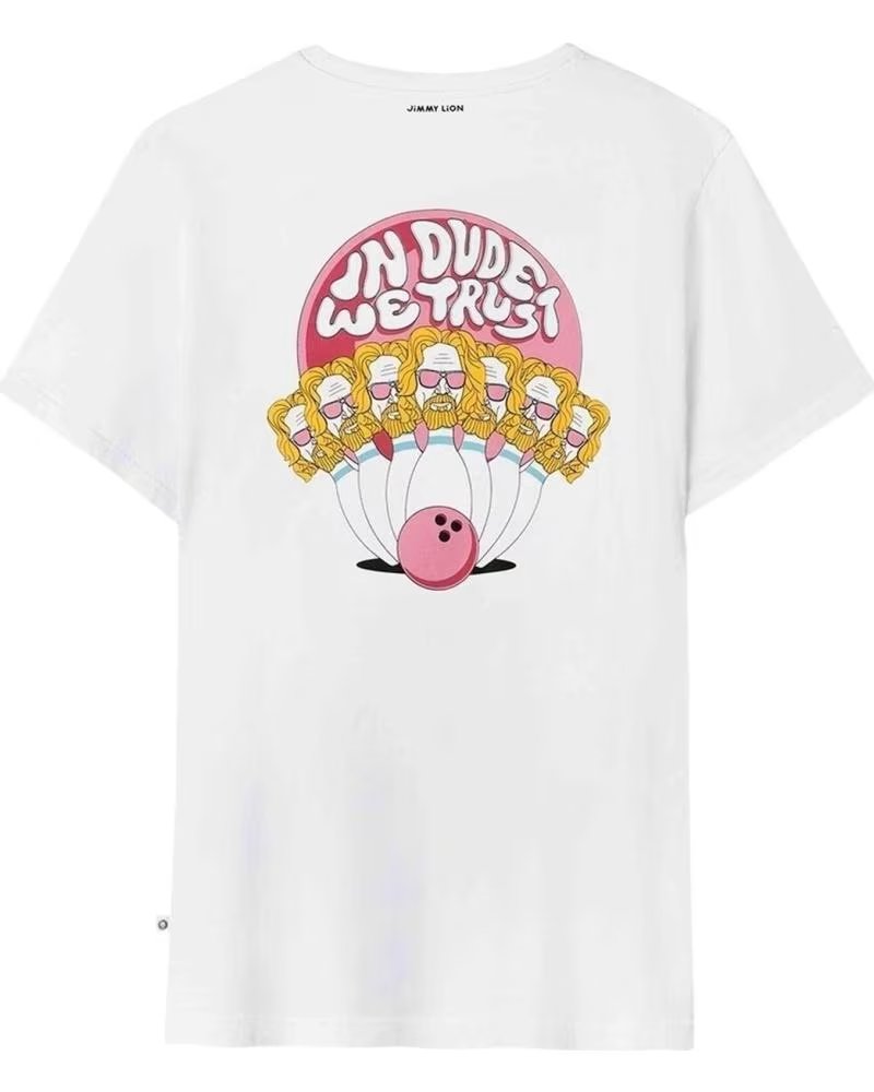 Camiseta Jimmy Lion Kirby Manga Corta 959960-WHITE Blanco