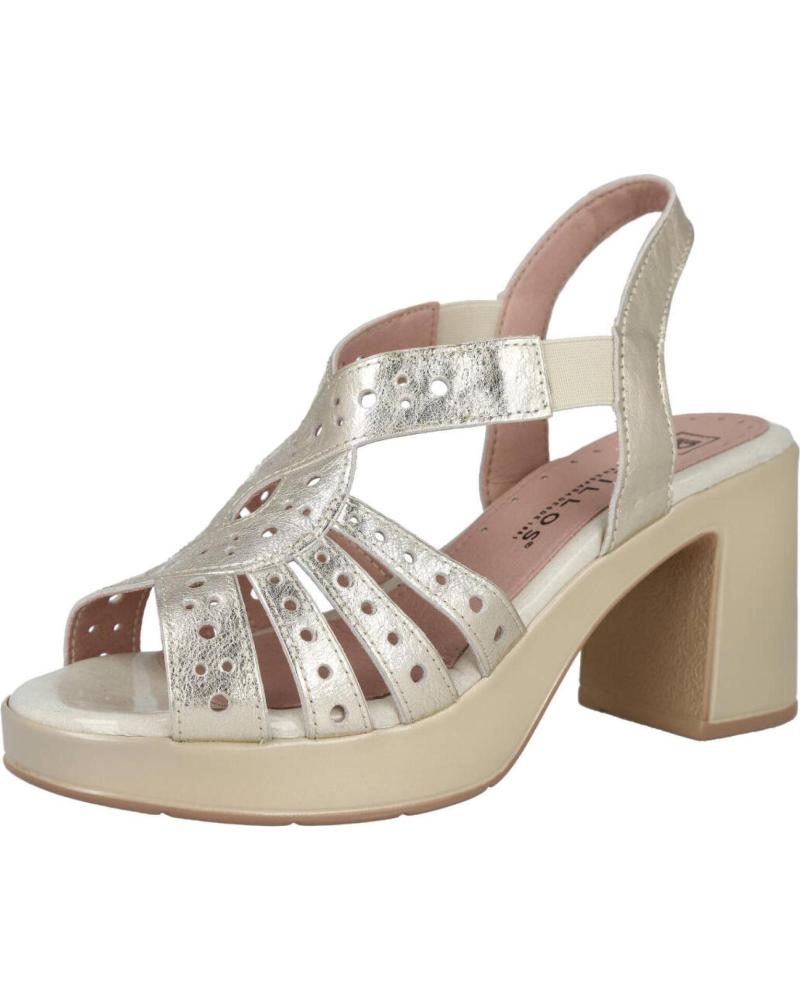 PITILLOS SANDALIAS DE TACÓN Y PLATAFORMA MODELO 20323 ORO