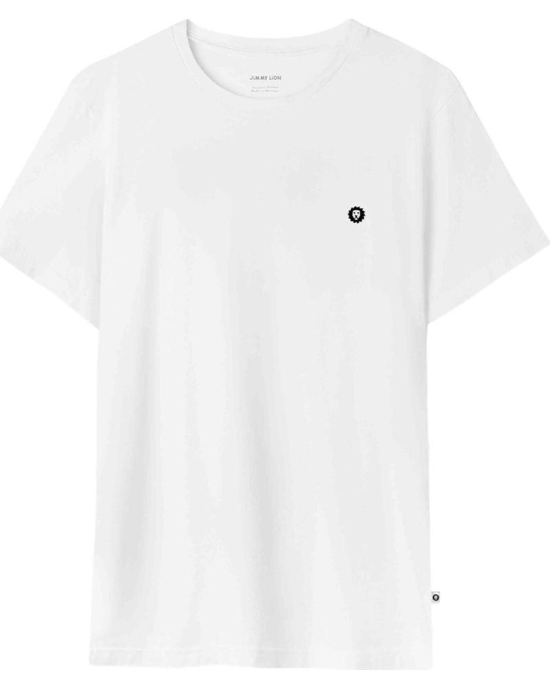 JIMMY LION CAMISETA BLANCA DE ALGODÓN ORGÁNICO PARA HOMBRE BLANCO