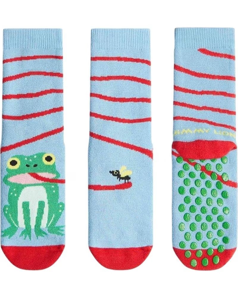 Calcetines Jimmy Lion Modelo 956242-BLUE con Diseño de Rana Azul