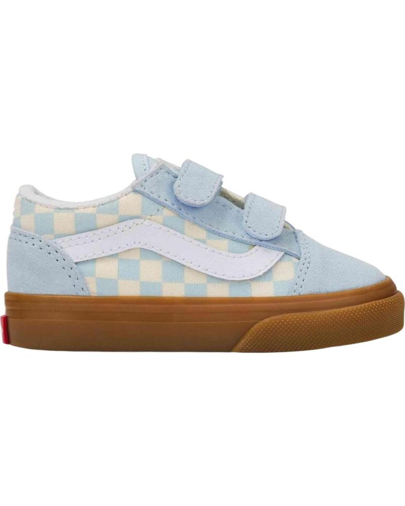 VANS OFF THE WALL ZAPATILLAS VANS OLD SKOOL V CHECKERBOARD PARA NIÑOS AZUL
