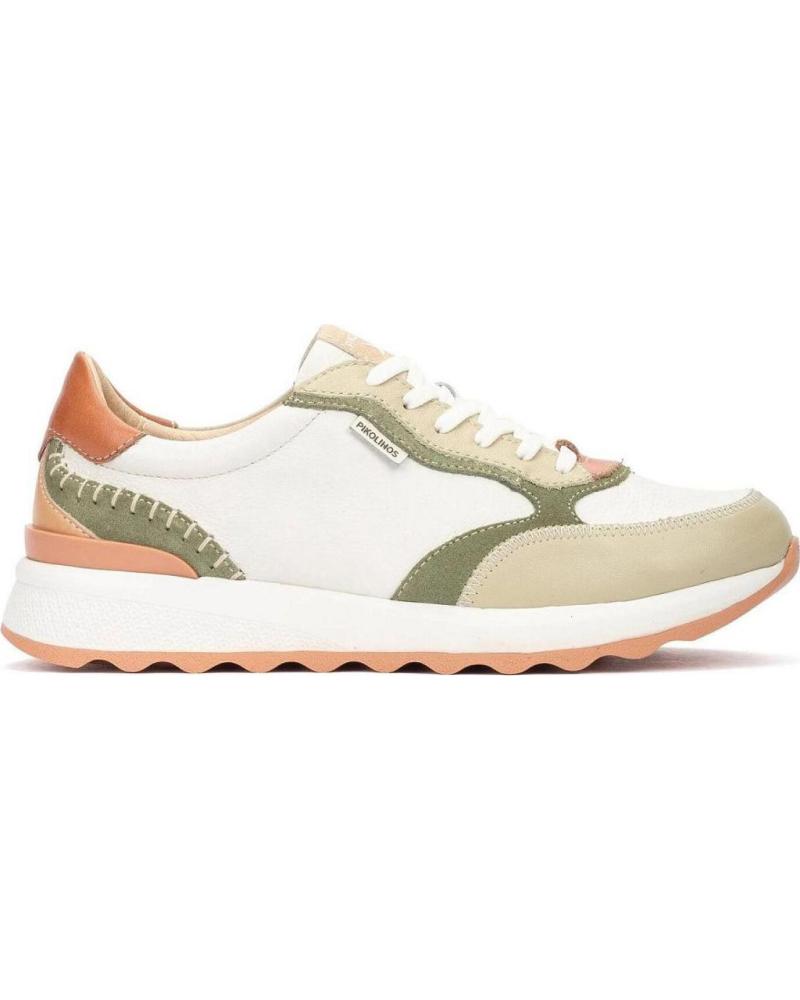 PIKOLINOS ZAPATILLAS CASUAL PIKOLINOS 6625C1 EN PIEL HIELO VERDE CLARO