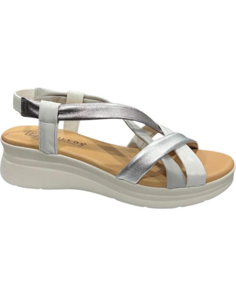 PITILLOS SANDALIA PITILLOS TUBULAR PLATAFORMA 4CM BLANCO