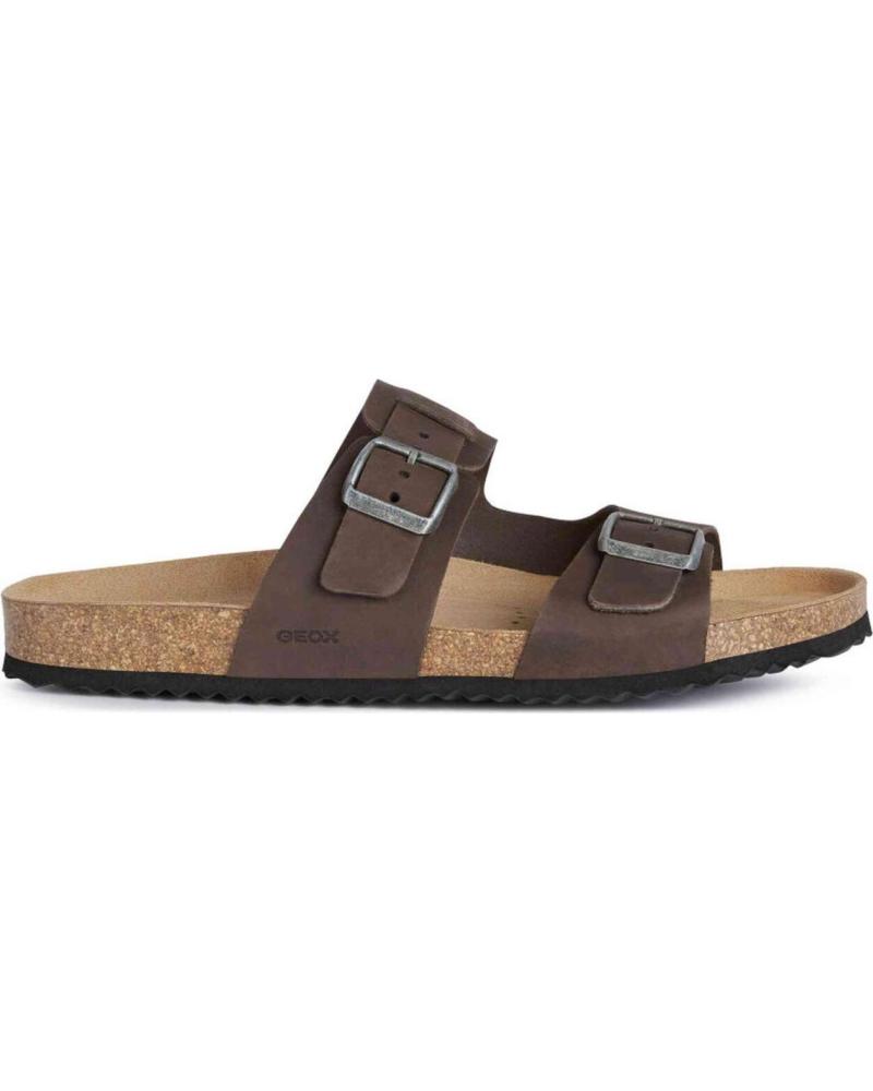 Sandalias de Hombre GEOX GEOX GHITA - SANDALIAS DE DOBLE HEBILLA CON PLANTILLA ANATÓMICA MARRON