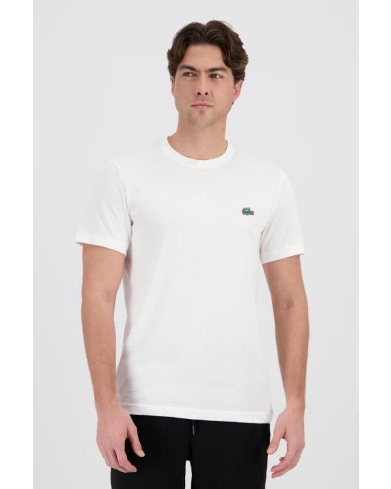 LACOSTE CAMISETA LACOSTE DE ALGODÓN PREMIUM BLANCO