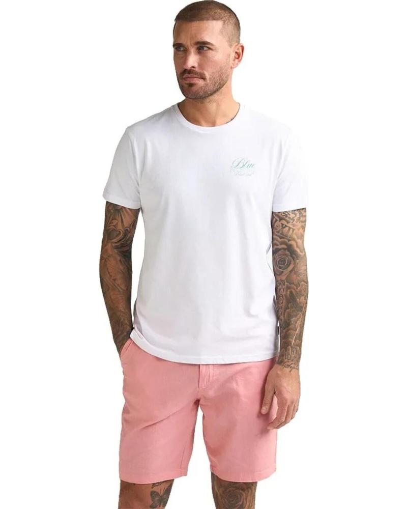 PETROL CAMISETA PETROL TSR613 CON ESTAMPADO CACTUS BLANCO