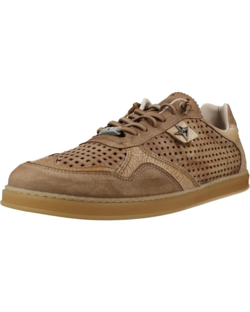 CETTI ZAPATILLAS BAREFOOT 848 EN PIEL CALADA CAMEL
