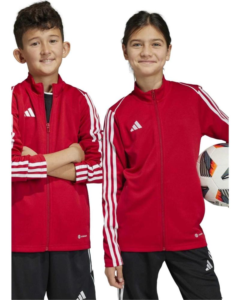 ADIDAS CHAQUETA ADIDAS PARA NIÑOS CON 3 RAYAS ROJO
