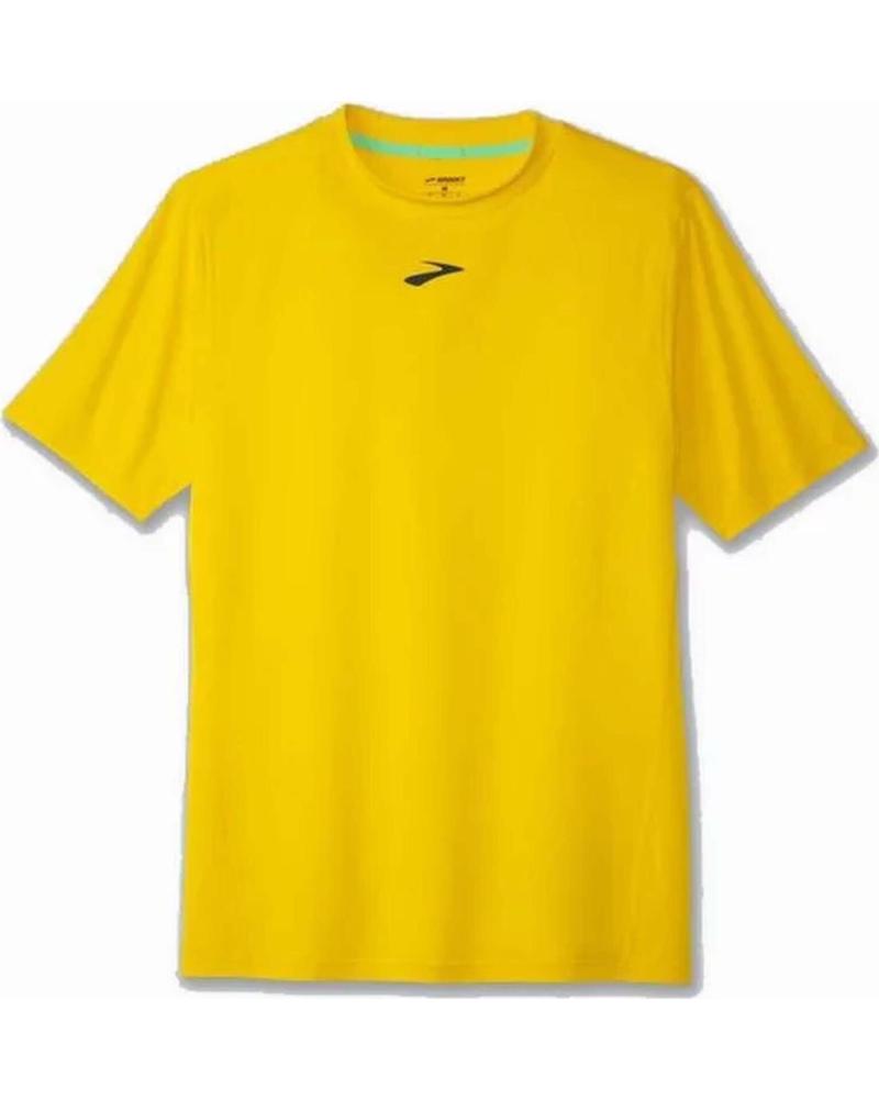 BROOKS CAMISETA TÉCNICA BROOKS MANGA CORTA PARA CORRER UNISEX AMARILLO AMARILLO