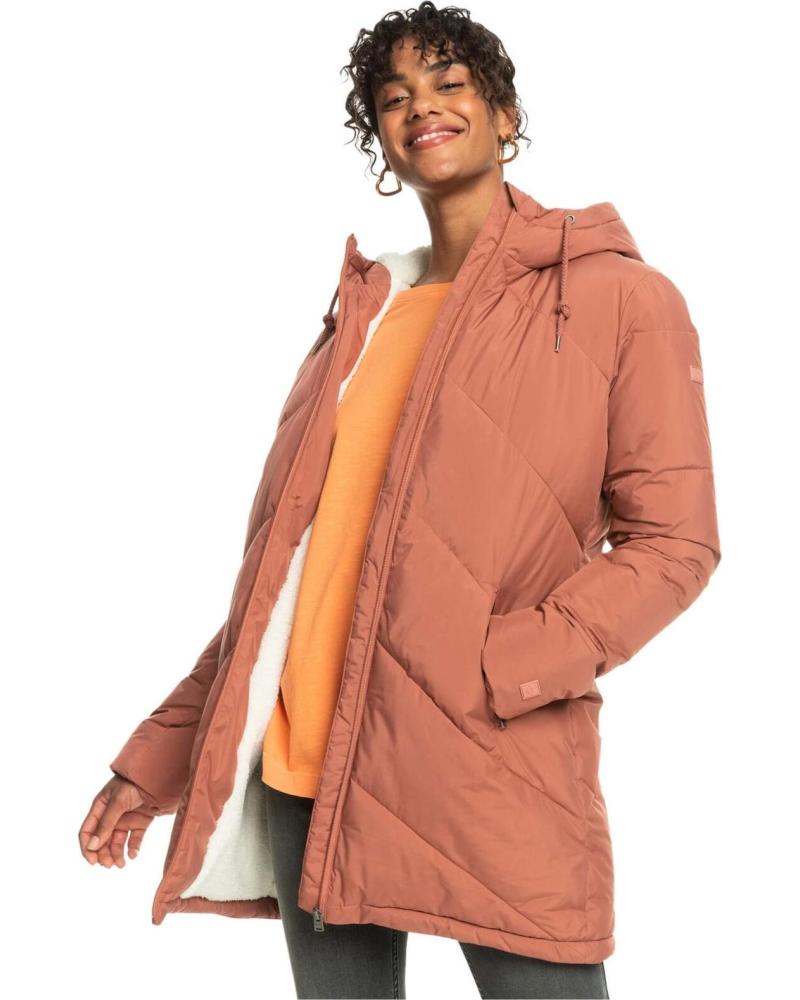 ROXY ABRIGO ROXY ACOLCHADO PARA MUJER NARANJA