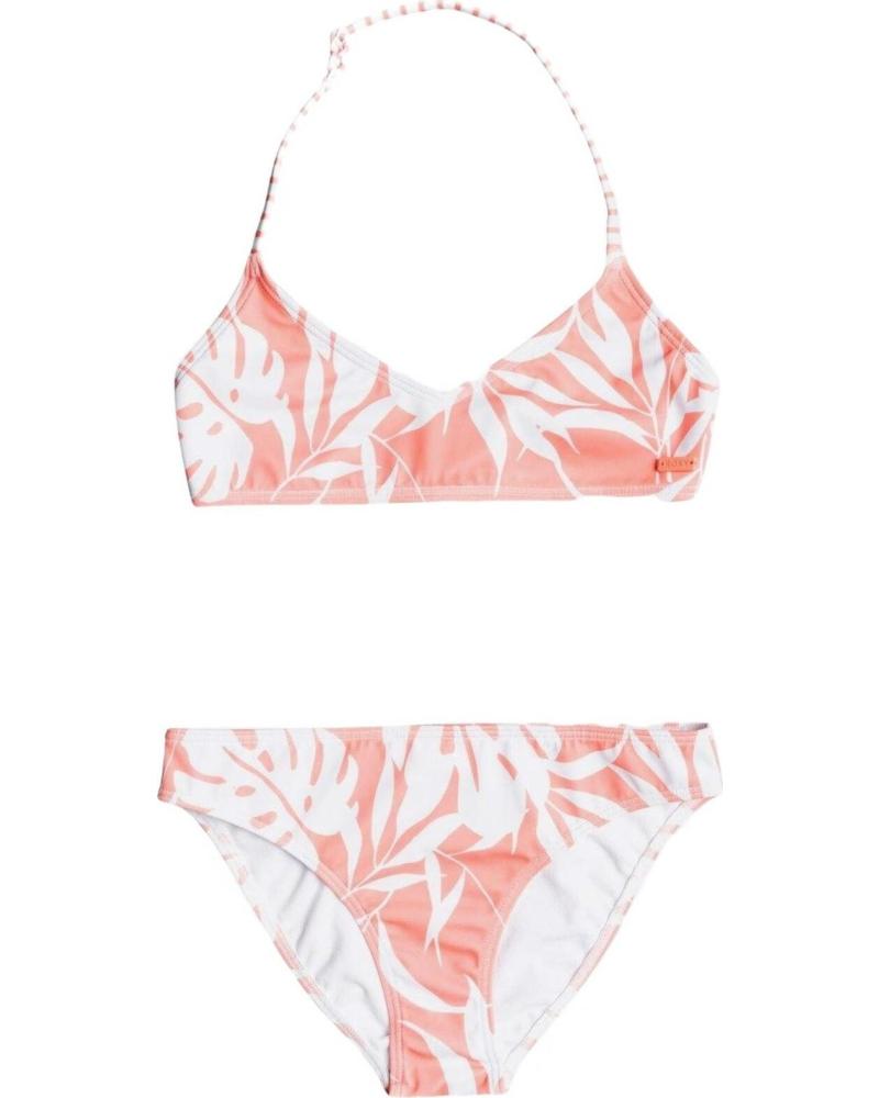 ROXY BIKINI COMPLETO ESTAMPADO PARA NIÑA ROXY NARANJA