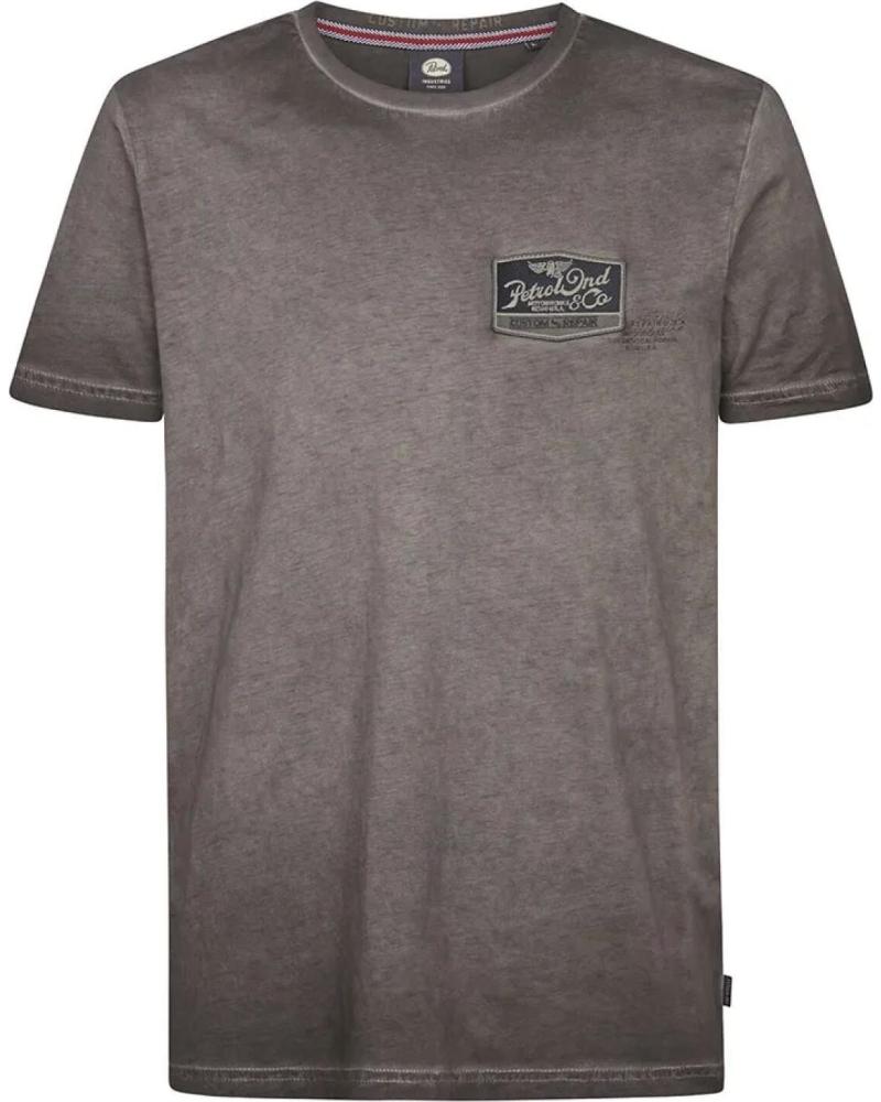 PETROL CAMISETA PETROL TSR607 CON DETALLE GRÁFICO NEGRO