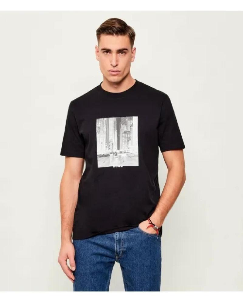 HUGO BOSS CAMISETA HUGO BOSS 50553755 CON ESTAMPADO GRÁFICO BLANCO