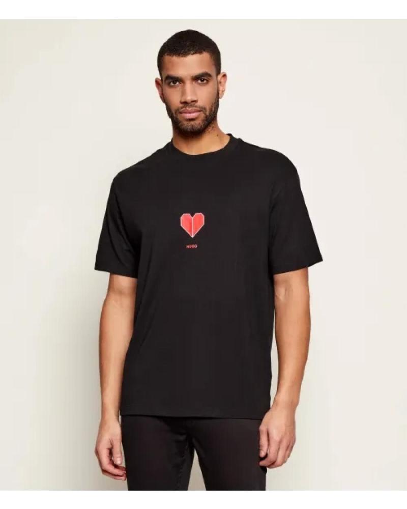 HUGO BOSS CAMISETA HUGO BOSS MODELO 50553429 CON GRÁFICO NEGRO