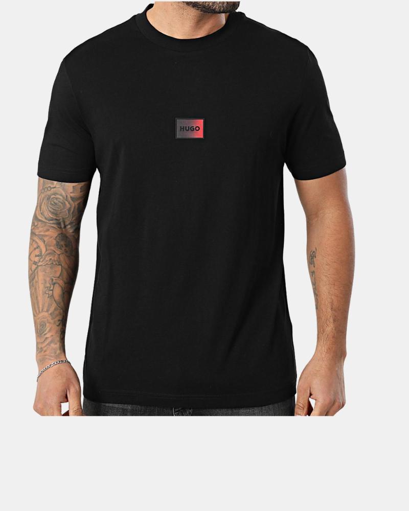 HUGO BOSS CAMISETA HUGO BOSS 50553124 NEGRA CON LOGO FRONTAL NEGRO