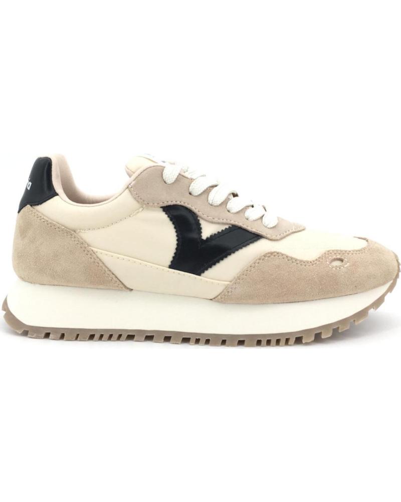 ZAPATILLAS VIENTO NYLON Y SERRAJE BEIGE
