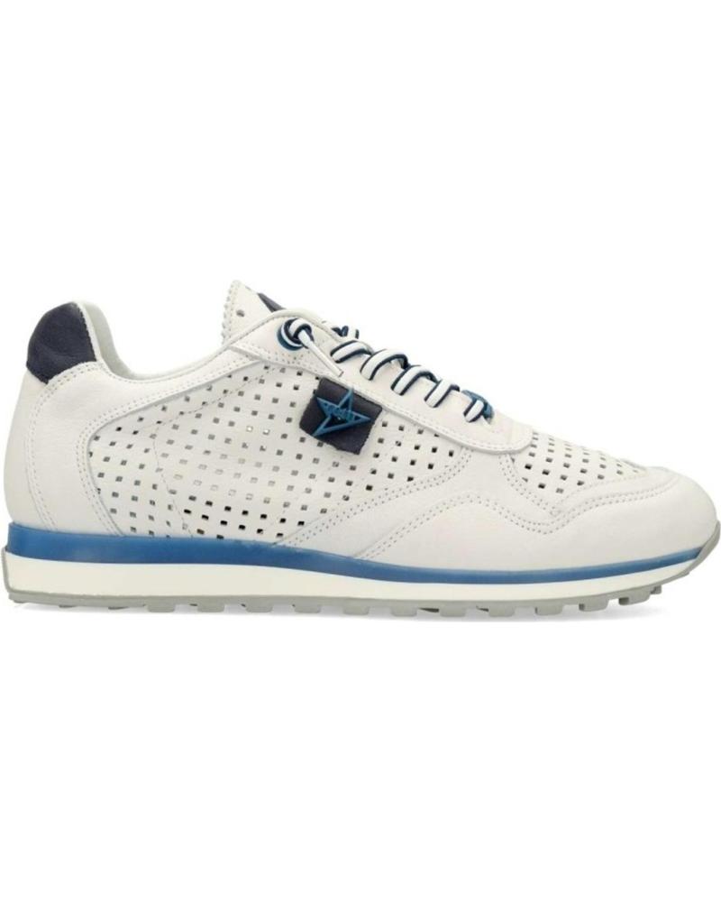 CETTI ZAPATILLAS CASUAL 848 PIEL PERFORADA BLANCO