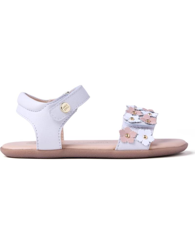 GIOSEPPO SANDALIAS PLANAS NINA GIOSEPPO CON FLORES BLANCO