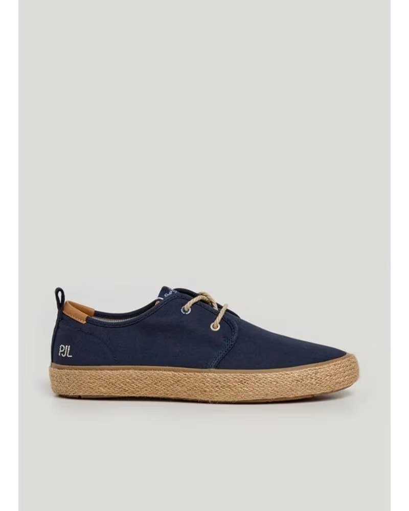 Alpargatas Pepe Jeans PMS100009 con Cordones para Hombre, Azul Navy