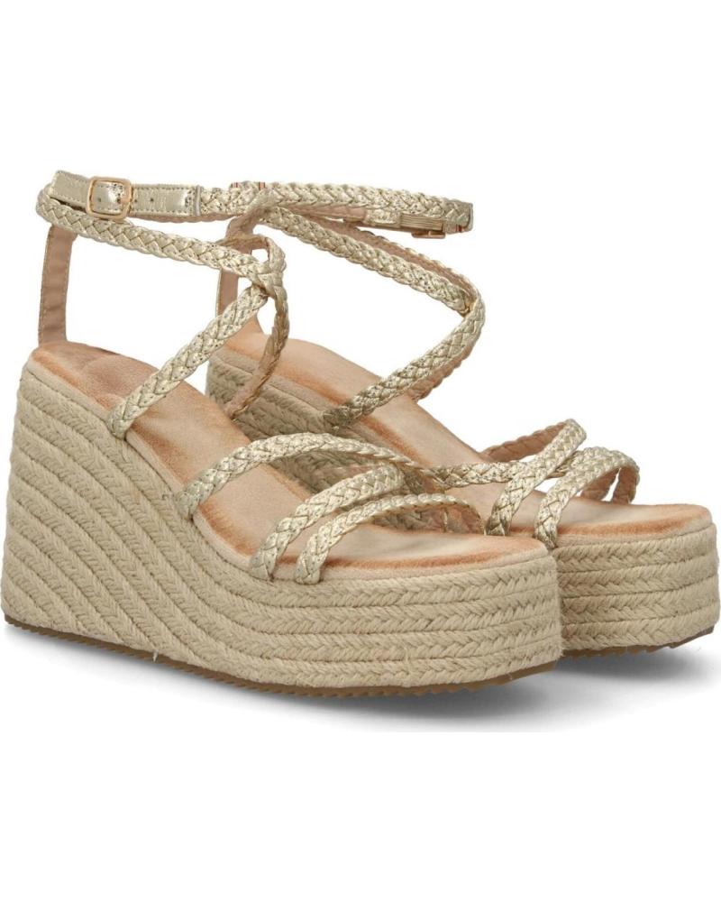 SPORT3PUNTO0 SANDALIA DE PLATAFORMA CON CUÑA Y TIRAS ENTRELAZADAS FZL-0024 VARIOS COLORES