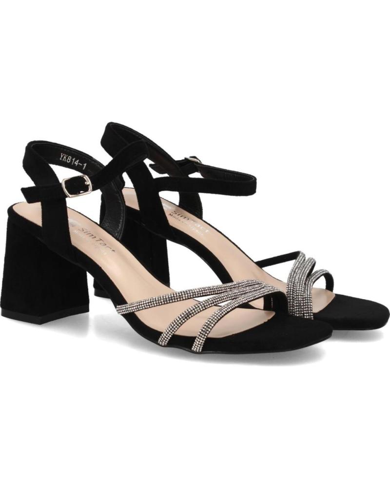 SPORT3PUNTO0 SANDALIAS DE TACÓN CON TIRAS DE ESTRÁS YK814 VARIOS COLORES