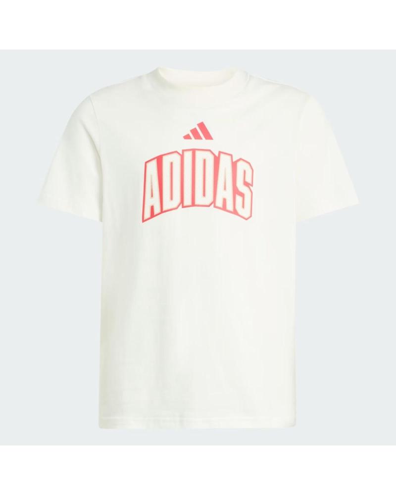 ADIDAS CAMISETA CON LOGO GRÁFICO ESTAMPADO BLANCO