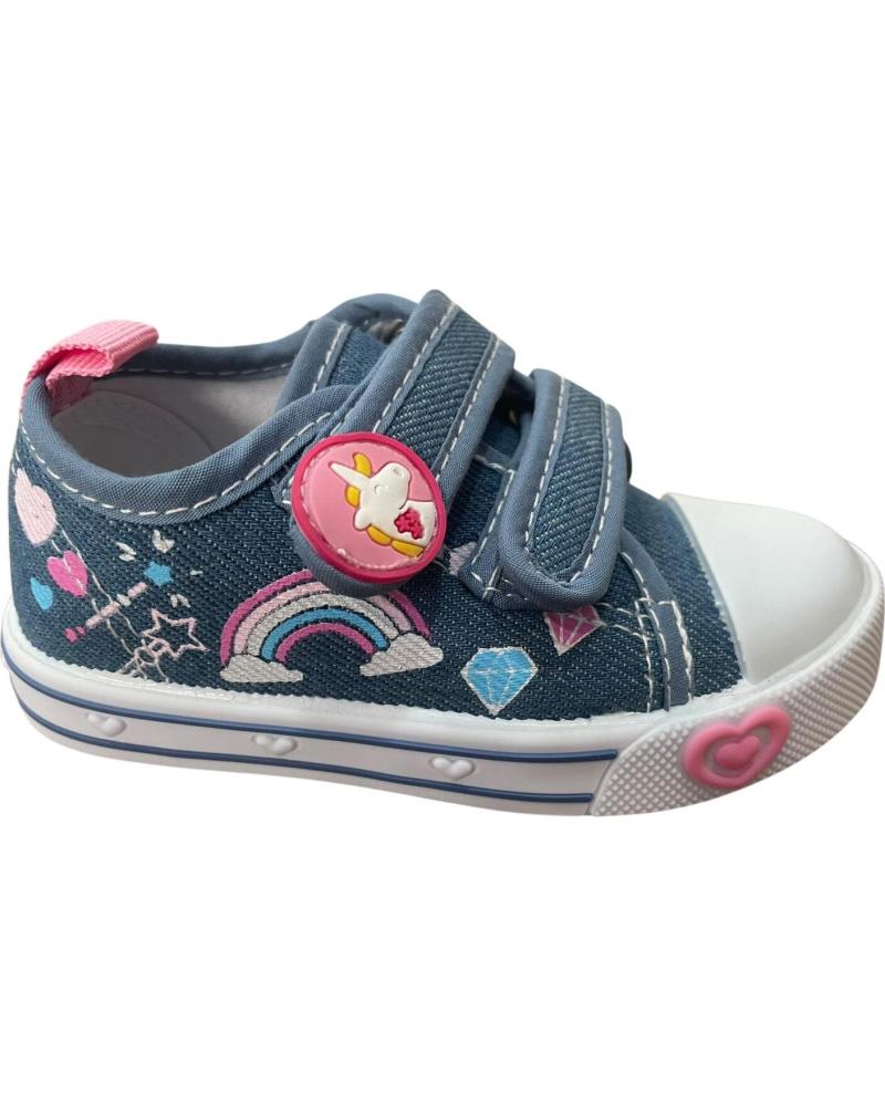 BUBBLE BOBBLE ZAPATILLAS BUBBLE BOBBLE CON ESTAMPADO DE UNICORNIO Y CIERRE DE VELCRO A3351 VARIOS COLORES