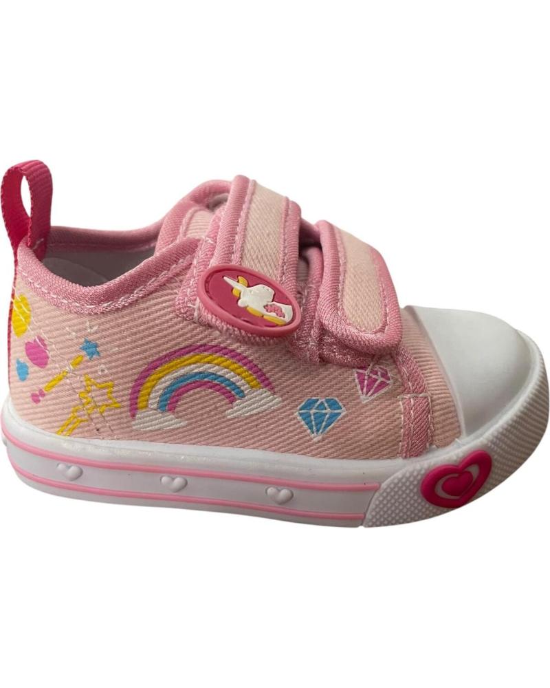 BUBBLE BOBBLE ZAPATILLAS INFANTILES BUBBLE BOBBLE CON CIERRE DE VELCRO Y ESTAMPADO DE UNICORNIO VARIOS COLORES