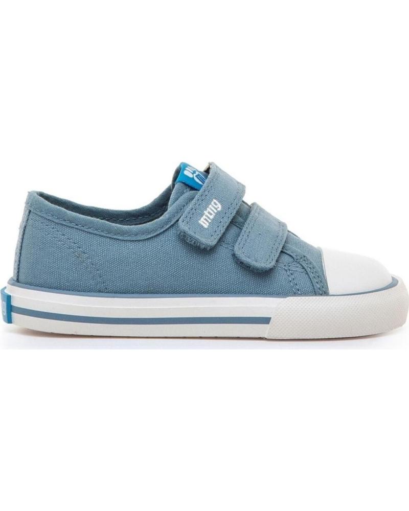 MTNG ZAPATILLAS DE LONA MUSTANG CON DOBLE VELCRO CELESTE
