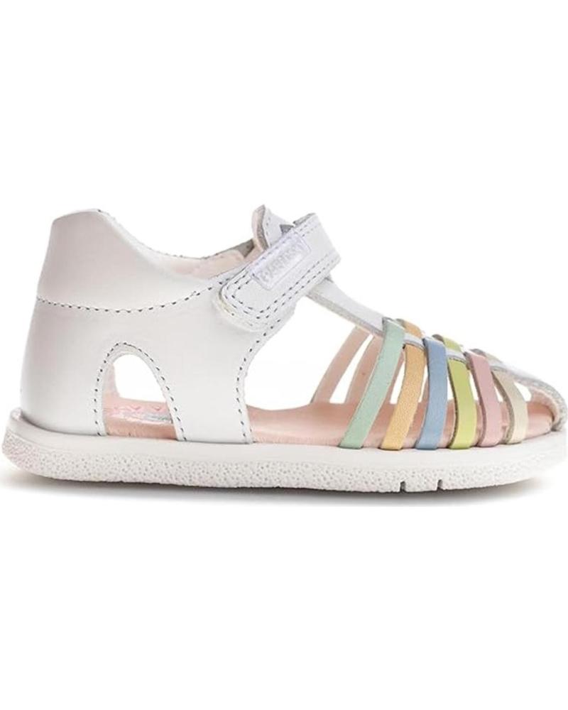 PABLOSKY SANDALIAS BAREFOOT 054900 CON TIRAS MULTICOLOR BLANCO
