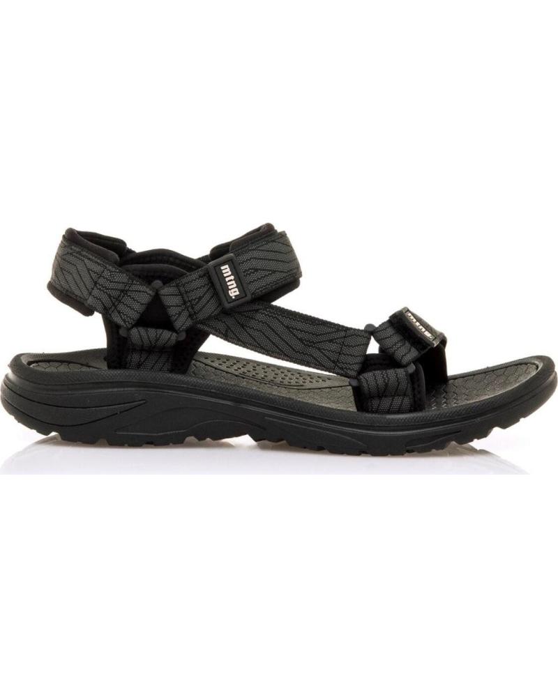 MTNG SANDALIAS TREKKING 84660 NYLON AJUSTABLES C59810 - - NYLON PRINT STRIP NEGRO