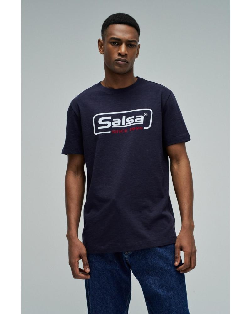 SALSA CAMISETA MANGA CORTA CON LOGO ESTAMPADO 21011130 AZUL