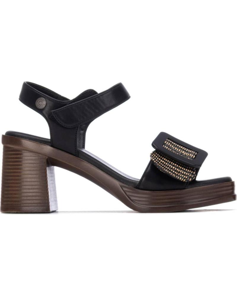 REFRESH SANDALIA 175027 CON PLATAFORMA NEGRO