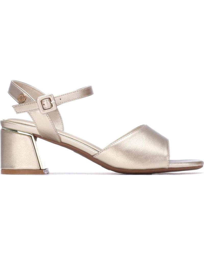 REFRESH SANDALIA DE TACÓN BLOQUE CON PULSERA ORO