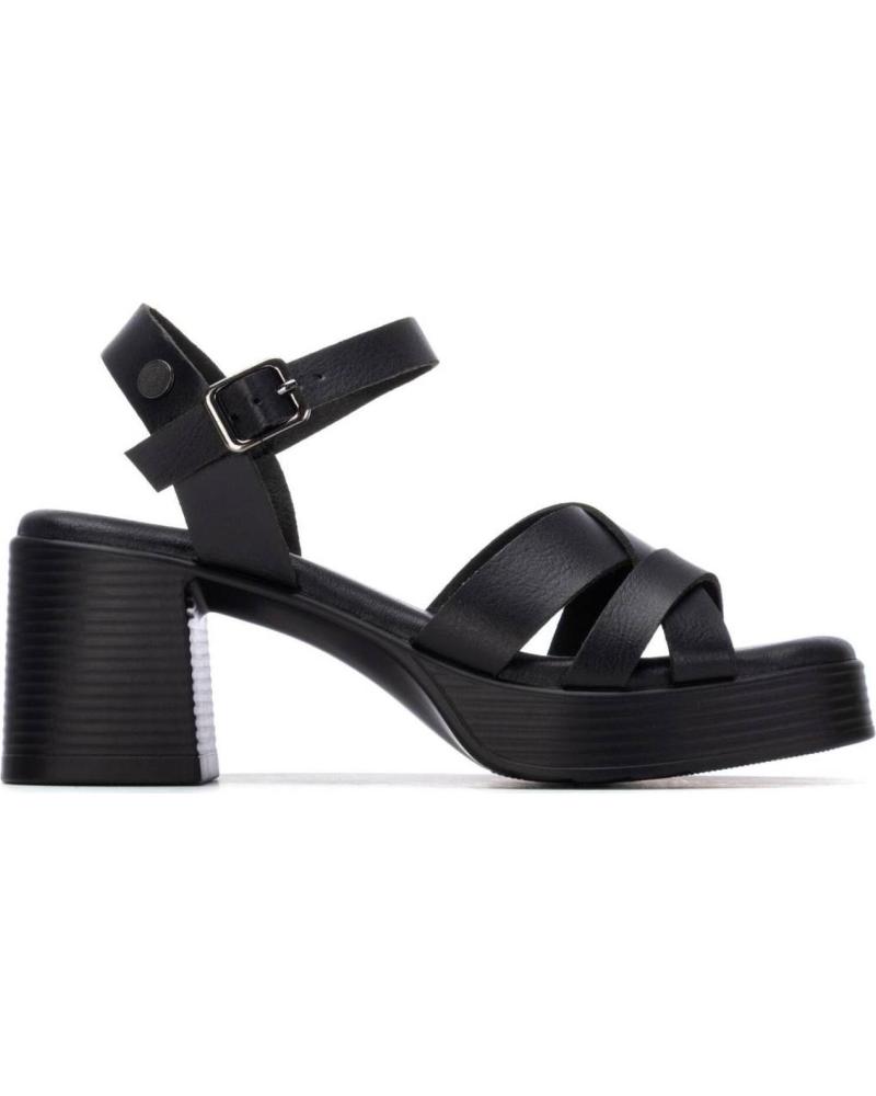 REFRESH SANDALIAS DE TACÓN REFRESH 175096 CON PLATAFORMA NEGRO