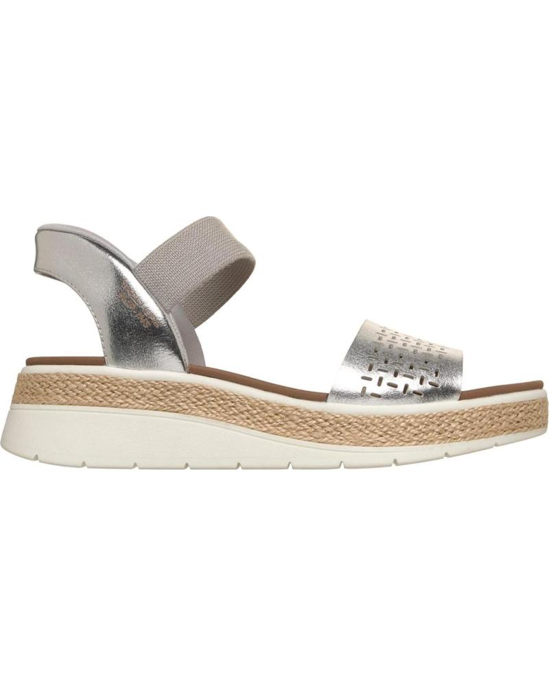 SKECHERS SANDALIA SLIP-INS BOBS SUN RA PLATA