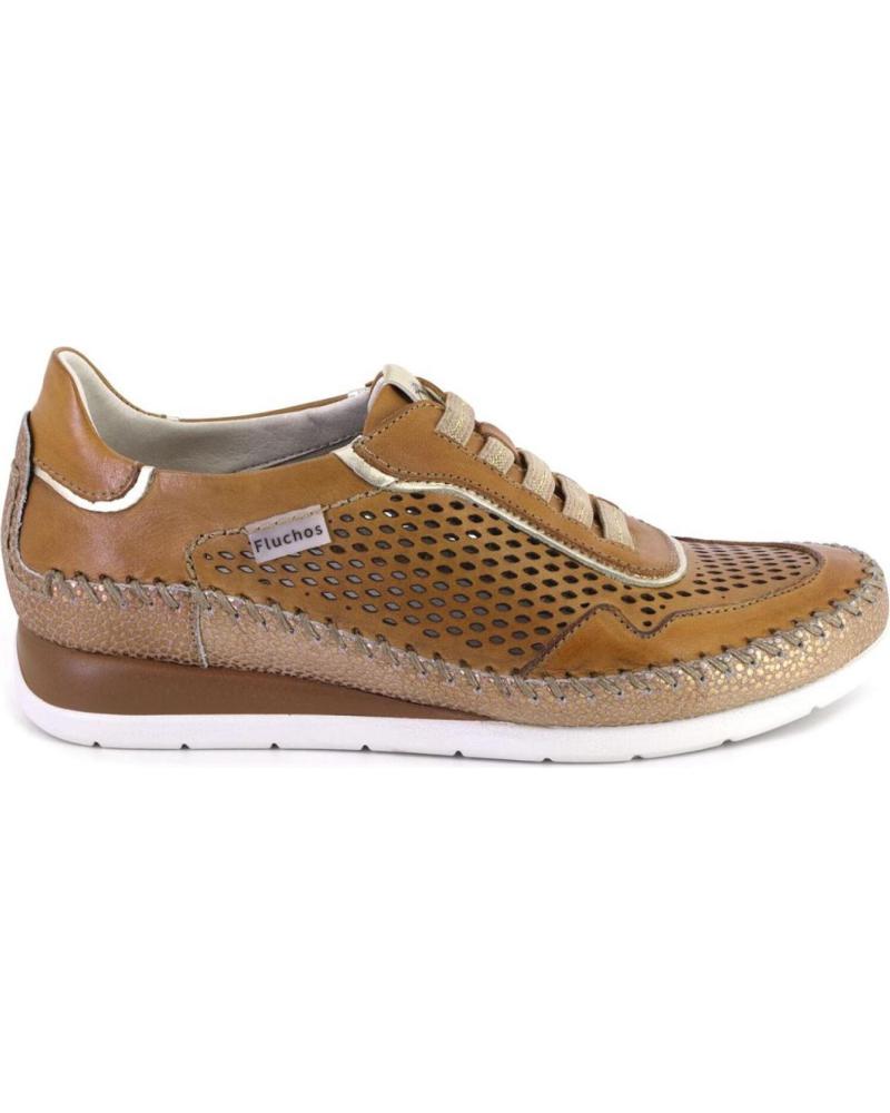 FLUCHOS ZAPATILLAS FLUCHOS F2143 EN PIEL PERFORADA CUERO