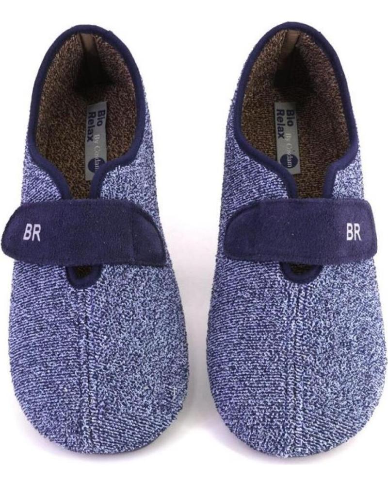 COSDAM ZAPATILLAS DE CASA COSDAM 13918 CON CIERRE DE VELCRO AZUL MARINO