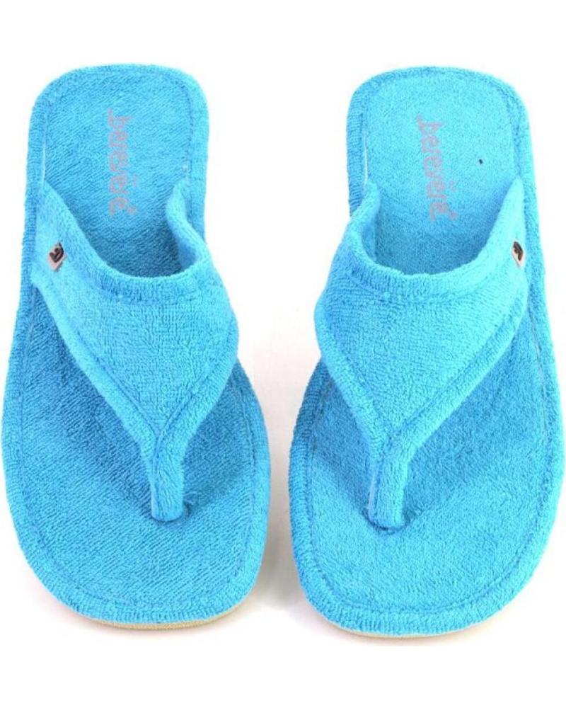 BEREVERE BEREVERE 4304 ZAPATILLAS DE CASA TIPO CHANCLA AZUL TURQUESA