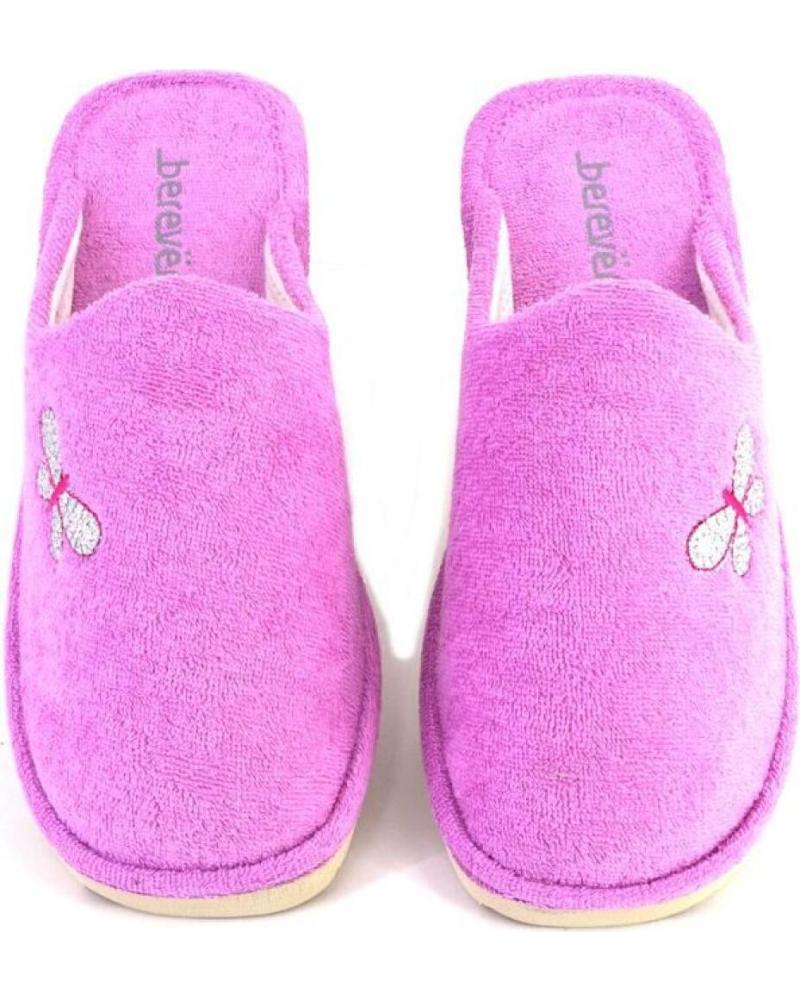 BEREVERE ZAPATILLAS DE CASA BEREVERE 6430 CON DETALLE DE MARIPOSA MALVA