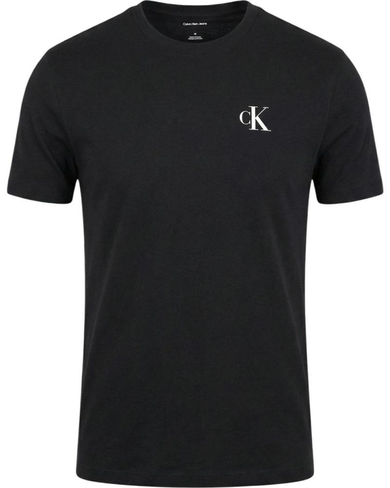 CALVIN KLEIN CAMISETA SS 30S CLASSIC BACK MONOLOGO CALVIN KLEIN NEGRO