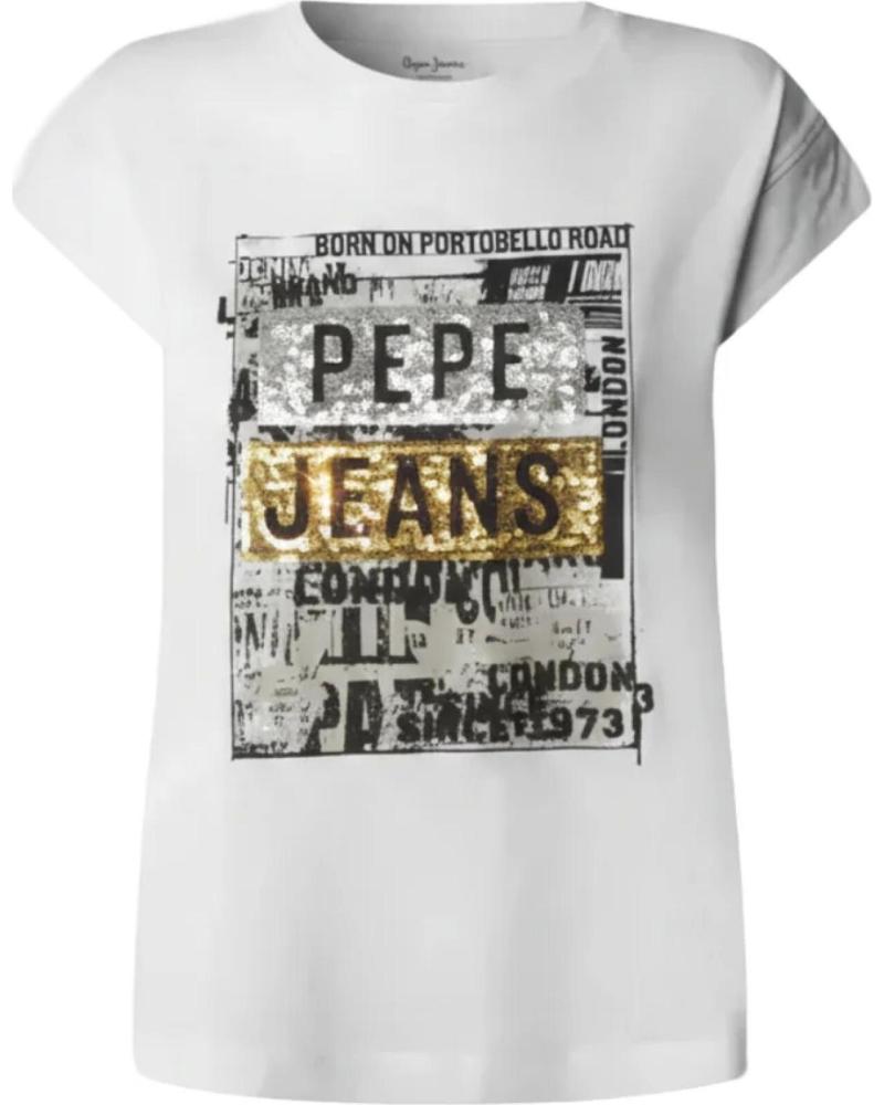 PEPE JEANS CAMISETA PL5000125 CON ESTAMPADO GRÁFICO BLANCO