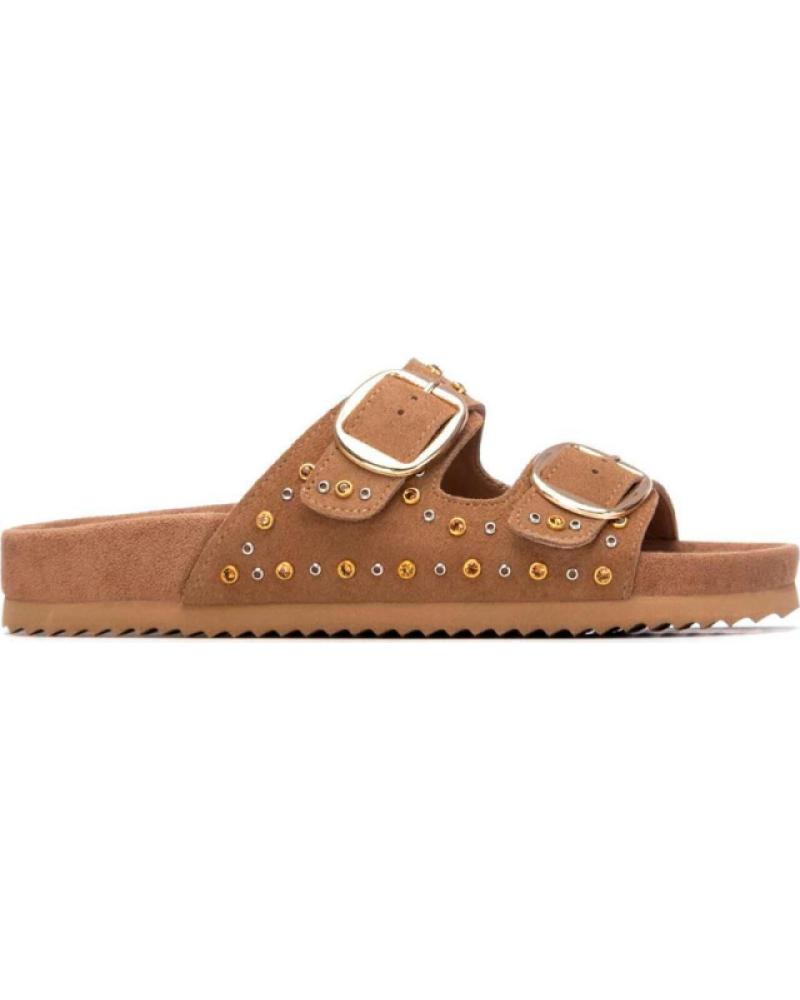 SANDALIAS XTI 145066 CON DOBLE HEBILLA MARRóN