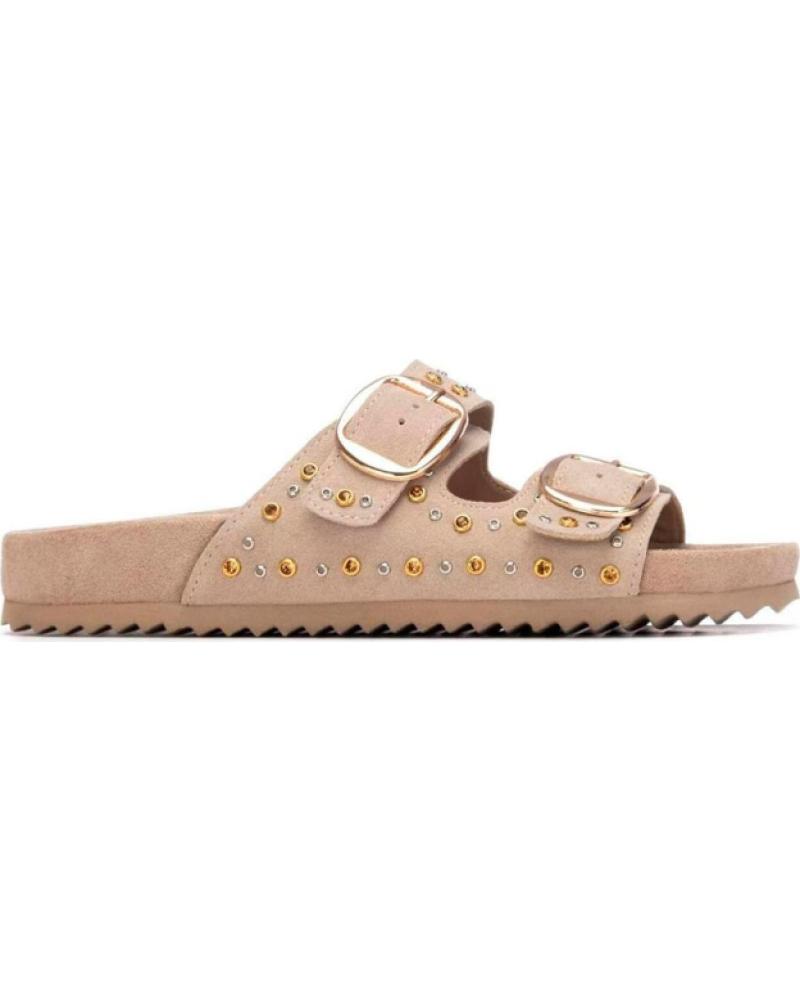 XTI SANDALIAS PLANAS XTI 145066 CON DOBLE HEBILLA BEIGE