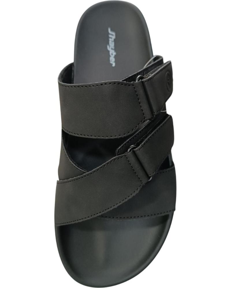 JHAYBER SANDALIA BASEL COMFORT 200 CON CIERRE AJUSTABLE NEGRO