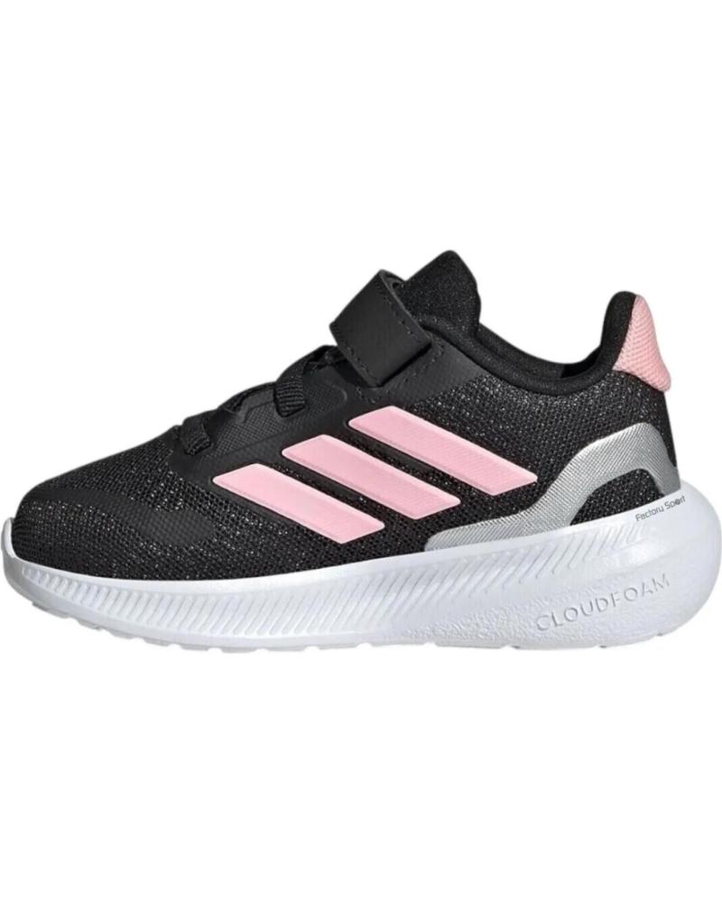 ADIDAS ZAPATILLAS RUNFALCON 5 VELCRO NEGRO-ROSA