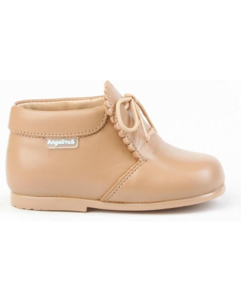 Botines de Niña ANGELITOS BOTITA GALES PIEL 422 CAMEL