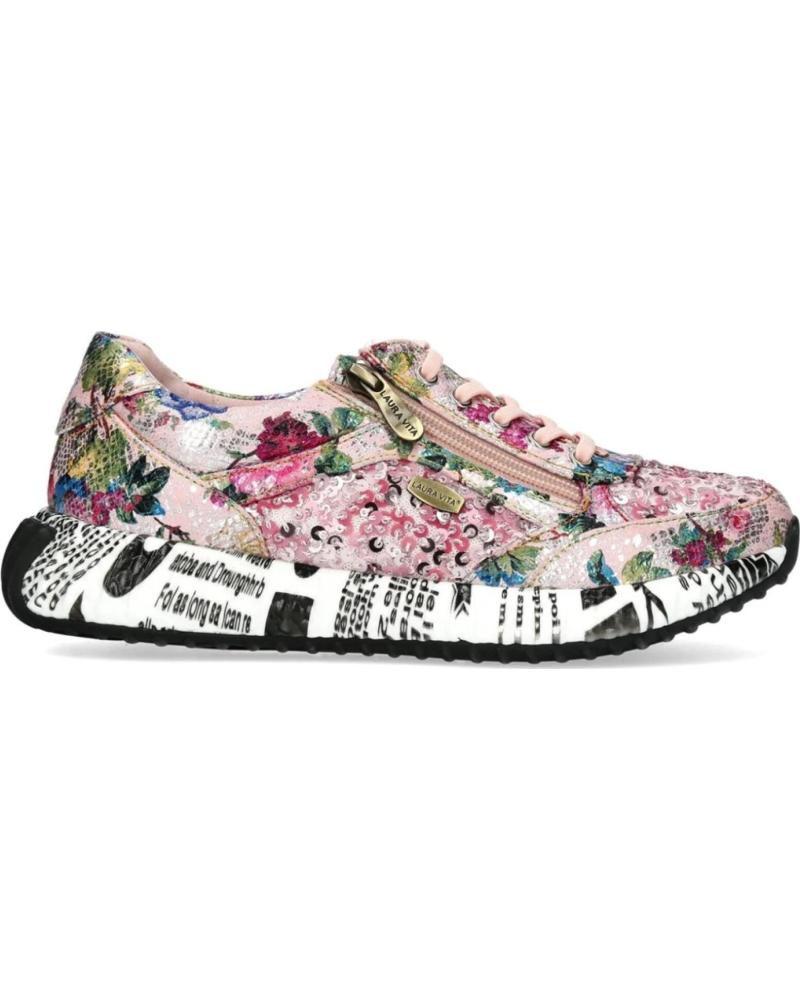 LAURA VITA ZAPATILLAS URBANAS BURTON 11 CON ESTAMPADO FLORAL ROSA