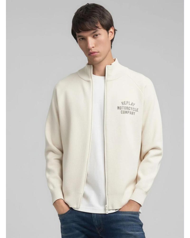 REPLAY CHAQUETA REPLAY UK4880 CON CREMALLERA BEIG CLARO