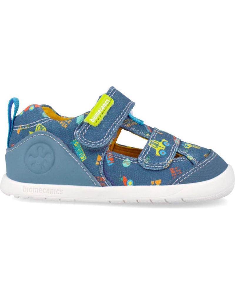 BIOMECANICS SANDALIAS DE LONA ESTAMPADAS BIOMECANICS CON CIERRE DE VELCRO